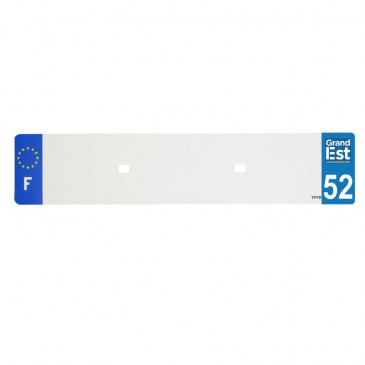 BANDE PLAQUE AUTO 520x110 POUR PVC VIERGE DEP. 52/EURO (VENDU A L'UNITE) 3700948118153