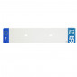 PLASTIC STRIP FOR BLANK PVC LICENSE PLATE (CAR FORMAT 520X110)-DEPT 55/EUROPE (SOLD PER UNIT)