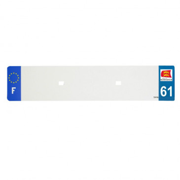 PLASTIC STRIP FOR BLANK PVC LICENSE PLATE (CAR FORMAT 520X110)-DEPT 61/EUROPE (SOLD PER UNIT)