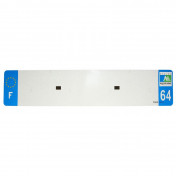 BANDE PLAQUE AUTO 520x110 POUR PVC VIERGE DEP. 64/EURO (VENDU A L'UNITE) 3700948118276
