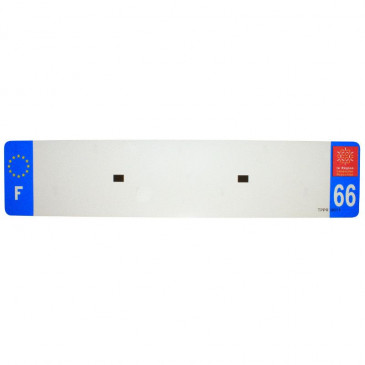 PLASTIC STRIP FOR BLANK PVC LICENSE PLATE (CAR FORMAT 520X110)-DEPT 66/EUROPE (SOLD PER UNIT)