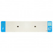 BANDE PLAQUE AUTO 520x110 POUR PVC VIERGE DEP. 67/EURO (VENDU A L'UNITE) 3700948118306