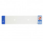PLASTIC STRIP FOR BLANK PVC LICENSE PLATE (CAR FORMAT 520X110)-DEPT 68/EUROPE (SOLD PER UNIT) 3700948118313
