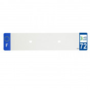 BANDE PLAQUE AUTO 520x110 POUR PVC VIERGE DEP. 72/EURO (VENDU A L'UNITE) 3700948118351