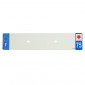 PLASTIC STRIP FOR BLANK PVC LICENSE PLATE (CAR FORMAT 520X110)-DEPT 75/EUROPE (SOLD PER UNIT)