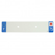 BANDE PLAQUE AUTO 520x110 POUR PVC VIERGE DEP. 75/EURO (VENDU A L'UNITE) 3700948118382