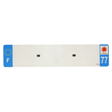 BANDE PLAQUE AUTO 520x110 POUR PVC VIERGE DEP. 77/EURO (VENDU A L'UNITE) 3700948118405