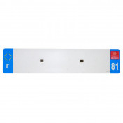 BANDE PLAQUE AUTO 520x110 POUR PVC VIERGE DEP. 81/EURO (VENDU A L'UNITE) 3700948118443