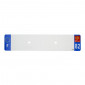 PLASTIC STRIP FOR BLANK PVC LICENSE PLATE (CAR FORMAT 520X110)-DEPT 82/EUROPE (SOLD PER UNIT)