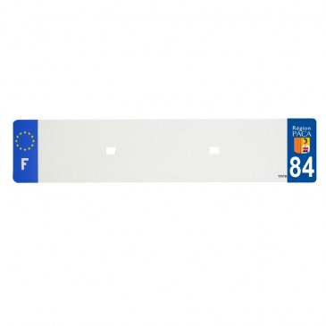 BANDE PLAQUE AUTO 520x110 POUR PVC VIERGE DEP. 84/EURO (VENDU A L'UNITE) 3700948118474