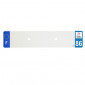 PLASTIC STRIP FOR BLANK PVC LICENSE PLATE (CAR FORMAT 520X110)-DEPT 86/EUROPE (SOLD PER UNIT)