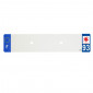 PLASTIC STRIP FOR BLANK PVC LICENSE PLATE (CAR FORMAT 520X110)-DEPT 93/EUROPE (SOLD PER UNIT)