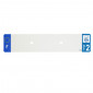 PLASTIC STRIP FOR BLANK PVC LICENSE PLATE (CAR FORMAT 520X110)-DEPT 972/EUROPE (SOLD PER UNIT)