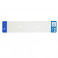 PLASTIC STRIP FOR BLANK PVC LICENSE PLATE (CAR FORMAT 520X110)-DEPT 972/EUROPE (SOLD PER UNIT) 3700948118627