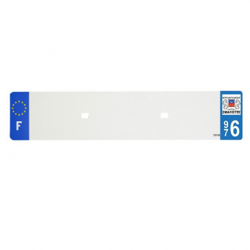 BANDE PLAQUE AUTO 520x110 POUR PVC VIERGE DEP.976/EURO (VENDU A L'UNITE) 3700948118665