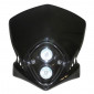 HEADLIGHT FAIRING FOR 50cc MOTORBIKE REPLAY DUKE - BLACK- HALOGEN BULBS 2X20W 3700948040201