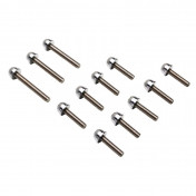 KIT FASTENER REPLAY FOR KICK STARTER COVER (STEEL) WITH CHROME OVAL HEAD FOR MBK 50 BOOSTER/YAMAHA 50 BWS (SET OF 12) 3700948040799