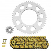 CHAIN AND SPROCKET KIT FOR DERBI 50 SENDA X TREM, X RACE 2006>2012/GILERA 50 SMT, RCR 2006>2010 420 11x53 (BORE Ø 105mm) (OEM SPECIFICATION) -AFAM- 5400598044830