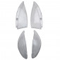 LENS FOR FLASHER FOR SCOOT PEUGEOT 50 VIVACITY FRONT+REAR TRANSPARENT (x4) -REPLAY 3700948031209