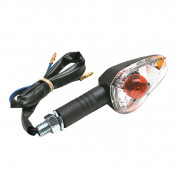 CLIGNOTANT 50 A BOITE ADAPTABLE PEUGEOT 50 XR7 2008> TRANSPARENT/NOIR AR GAUCHE (VENDU A L'UNITE) (HOMOLOGUE CE) -SELECTION P2R- 8430525107311