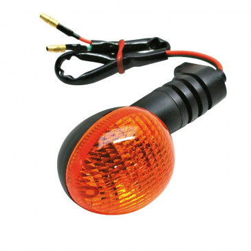 CLIGNOTANT 50 A BOITE ADAPTABLE PEUGEOT 50 XR6, XPS 2003>2007 ORANGE/NOIR AV GAUCHE OU AR DROIT -HOMOLOGUE CE- (756897) -SELECTION P2R- 8430525072473