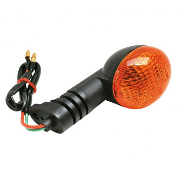 TURN SIGNAL FOR 50cc MOTORBIKE PEUGEOT 50 XR6, XPS 2003>2007 ORANGE/BLACK FRONT/RIGHT + REAR/LEFT ORANGE (756896) (CEE APPROVED) -SELECTION P2R-