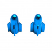 BOUCHON DE VALVE SCOOT/CYCLO REPLAY VS ROCKET ALU BLEU (PAIRE) 3700948030738