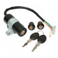 CONTACTEUR A CLE 50 A BOITE ADAPTABLE DERBI 50 SENDA SM/APRILIA 50 RX (6 FILS) (AVEC SERRURE DE SELLE) -P2R- 3700948057803