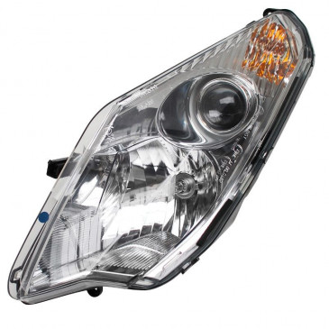 HEADLIGHT FOR MAXISCOOTER PEUGEOT 125-250-400-500 2007> WITH FLASHER - SATELIS LEFT -(CEE APPROVED)- (766941) -SELECTION P2R- 8430525097506