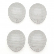 CABOCHON CLIGNOTANT SCOOT ADAPTABLE PEUGEOT 50 LUDIX, TKR FURIOUS, XP6 AV+AR TRANSPARENT (x4) -REPLAY- 3700948031155