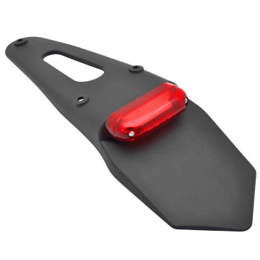 LICENSE PLATE HOLDER +MUD FLAP + LEDS TAILLIGHT REPLAY ECO RED (L 328mm / H 55mm / Wd 110mm) ** 3700948039991
