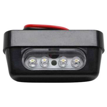 LICENSE PLATE LIGHT REPLAY WITH LEDS (RECTANGLE BLACK) -CEE APPROVED- 3700948033869