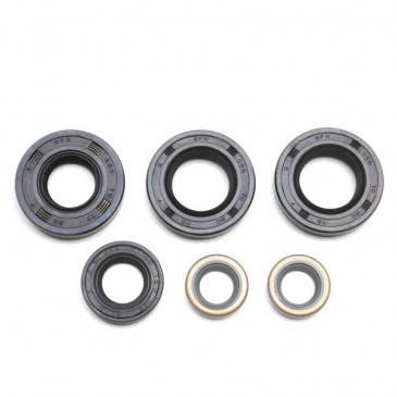 OIL SEAL (FULL SET) FOR DERBI 50 SENDA 1994>2005, GPR/GILERA 50 SMT 2001>2005, RCR/BULTACO 50 ASTRO, LOBITO ( DERBI EURO 2) (6 ITEMS) -SELECTION P2R-