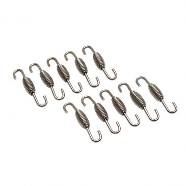SPRING FOR EXHAUST L50mm STAINLESS Ø 1,6mm (ROTATING HOOK - SOLD PER 10)