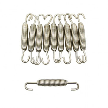 SPRING FOR EXHAUST L70mm STAINLESS Ø 1,6mm (ROTATING HOOK - SOLD PER 10)