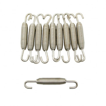 RESSORT DE POT REPLAY L 70mm INOX DIAM 1,6mm (CROCHET TOURNANT) (x10)