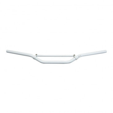 GUIDON 50 A BOITE REPLAY CROSS ALU DIAM 22,2mm L810mm H105mm AVEC BARRE DE RENFORT BLANC