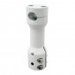 STEM FOR SCOOT REPLAY FOR MBK 50 BOOSTER/YAMAHA 50 BWS -ALUMINIUM- WHITE 3700948037782