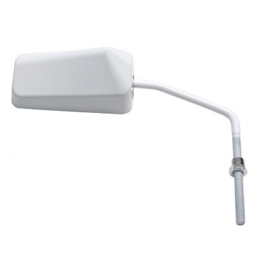 RETROVISEUR SCOOT REPLAY F1 DIAM 8 REVERSIBLE BLANC (x1) -TIGE LONGUE BLANC- ** 3700948038420