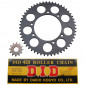 CHAIN AND SPROCKET KIT FOR PEUGEOT 50 XPS 2002>, XP6 SM 2002>2003 (420, 12x53, BORE Ø 105mm) (OEM SPECIFICATION) -DID