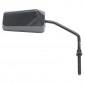 RETROVISEUR SCOOT REPLAY F1 DIAM 8 REVERSIBLE CARBONE (x1) -TIGE LONGUE NOIR- ** (LIVRE AVEC ADAPTATEUR DIAM 8mm PAS A GAUCHE) 3700948038444
