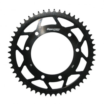 REAR CHAIN SPROCKET FOR 50cc MOTORBIKE DERBI 50 SENDA R, SM, X-TREME, X-RACE 2000>2005/PEUGEOT 50 XP6 2002>, XPS/MBK 50 X-LIMIT 2004>/YAMAHA 50 DTR/RIEJU 50 RMX, SMX 420 52 TEETH (BORE Ø 105mm) SELECTION P2R