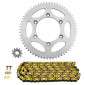 KIT CHAINE ADAPTABLE CPI 50 SM BLACK TIGER 2006>2009, SM 2011>2012, SUPERMOTO 2006>2009 420 11x62 (DIAM COURONNE 110/130/8.5) (DEMULTIPLICATION ORIGINE) -AFAM- 5400598055331