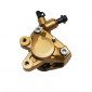 BRAKE CALIPER (FRONT) FOR MBK 50 BOOSTER/YAMAHA 50 BWS/PEUGEOT 50 TKR, TREKKER/PIAGGIO 50 TYPHOON - GOLDEN- (SUPPLIED WITH PADS) 3700948051016