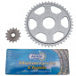 CHAIN AND SPROCKET KIT FOR APRILIA 50 CLASSIC 1992>1999 415 13x46 (BORE Ø 50mm) (OEM SPECIFICATION) -AFAM-
