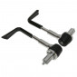 LEVER GUARDS - REPLAY RACING ALUMINIUM- SILVER/BLACK - WITH NOZZLES FOR ANY TYPE OF HANDLEBAR) (PAIR)