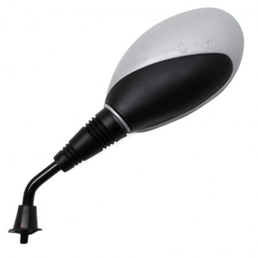RETROVISEUR ADAPTABLE KEEWAY 50 FOCUS, HURRICANE, 125 F-ACT, FOCUS / MBK 125 DOODO / YAMAHA 125 TEOS GRIS/NOIR GAUCHE M8/125 (HOMOLOGUE CE) -VICMA- 8430525039520