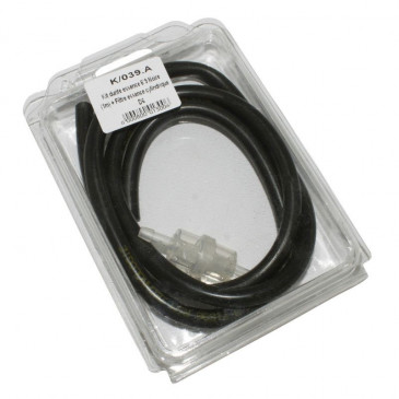FUEL HOSE KIT 6X9 BLACK + CYLINDRIC FUEL FILTER Ø 6 (1M) (MADE IN FRANCE) 3701213407941