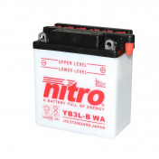 BATTERY 12V 3 Ah YB3L-B NITRO WITH MAINTENANCE - DELIVERED WITH ACID PACK (Lg98xW56xH111) EQUALS YB3L-B