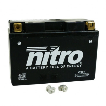 BATTERIE 12V 8 Ah NT9B-4 NITRO SLA SANS ENTRETIEN PRETE A L'EMPLOI (Lg150xL70xH105mm) (EQUIVALENT YT9B-4 / AGM / GEL) 5414837002697